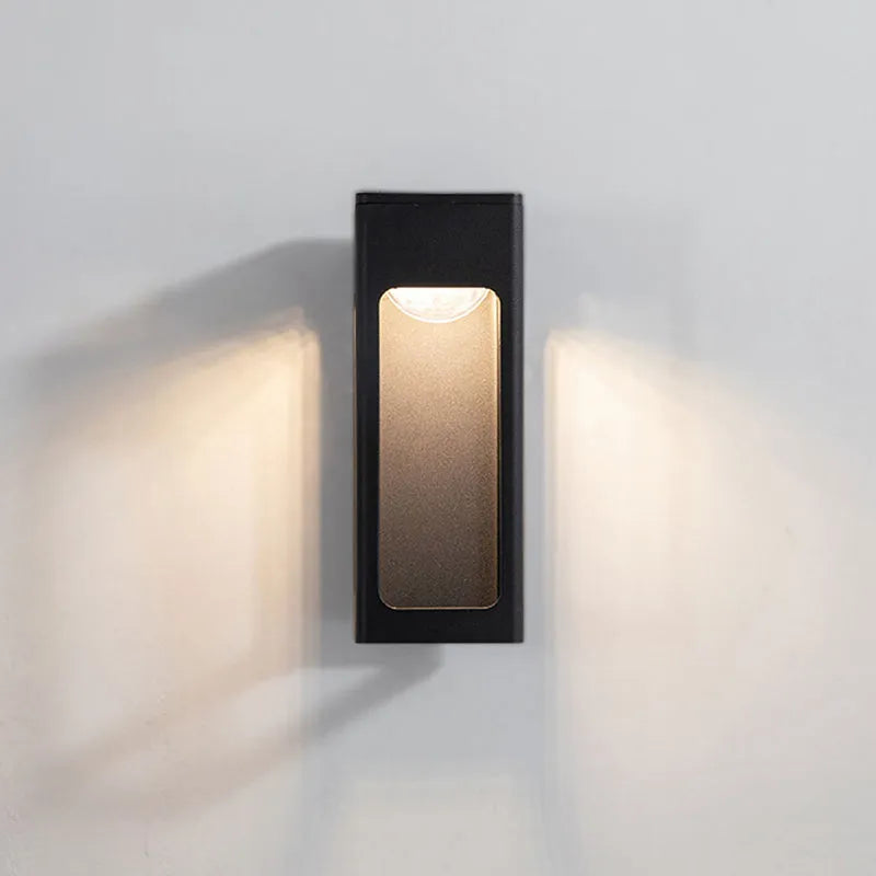 Teniq Modern Waterproof Minimalist Geometric Outdoor Wall Light - Sereilux