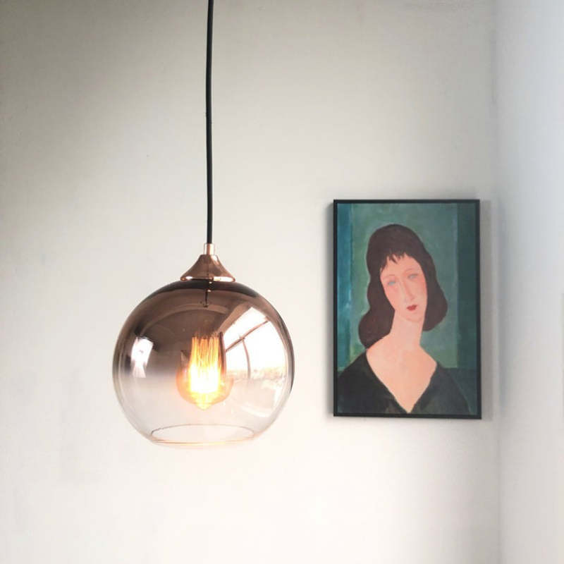 Voriq Frosted Balloon Pendant Light Gradient - Sereilux