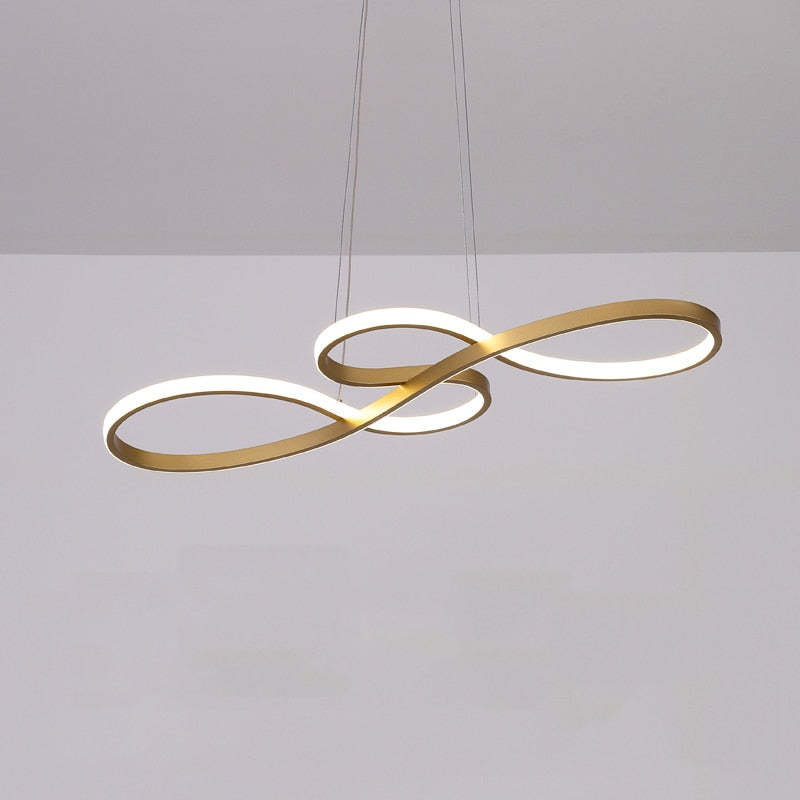 Nerin Musical Note Pendant Light, Black & Gold - Sereilux