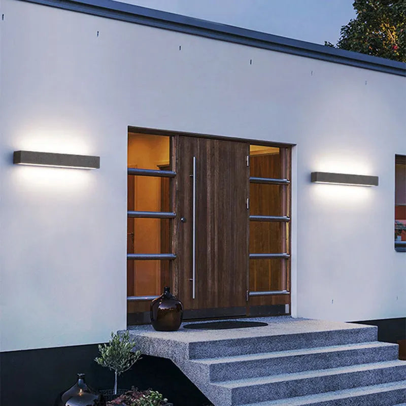 Lampă de perete LED pentru exterior Davel, negru și alb - Sereilux