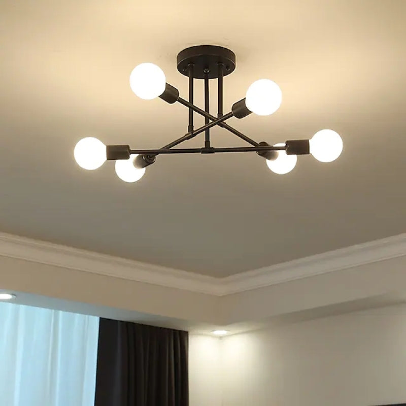 Lunil Moderne Plafondlamp, Goud & Zwart - Sereilux
