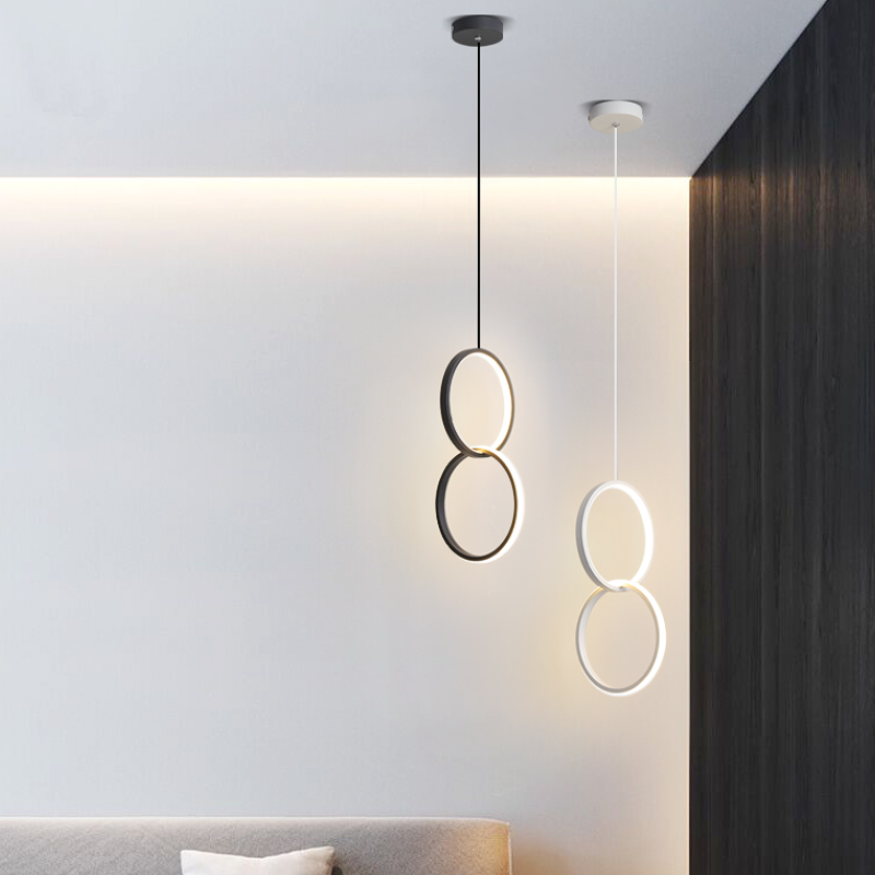 Kori Modern LED Pendellampa Svart/Vit Vardagsrum - Sereilux