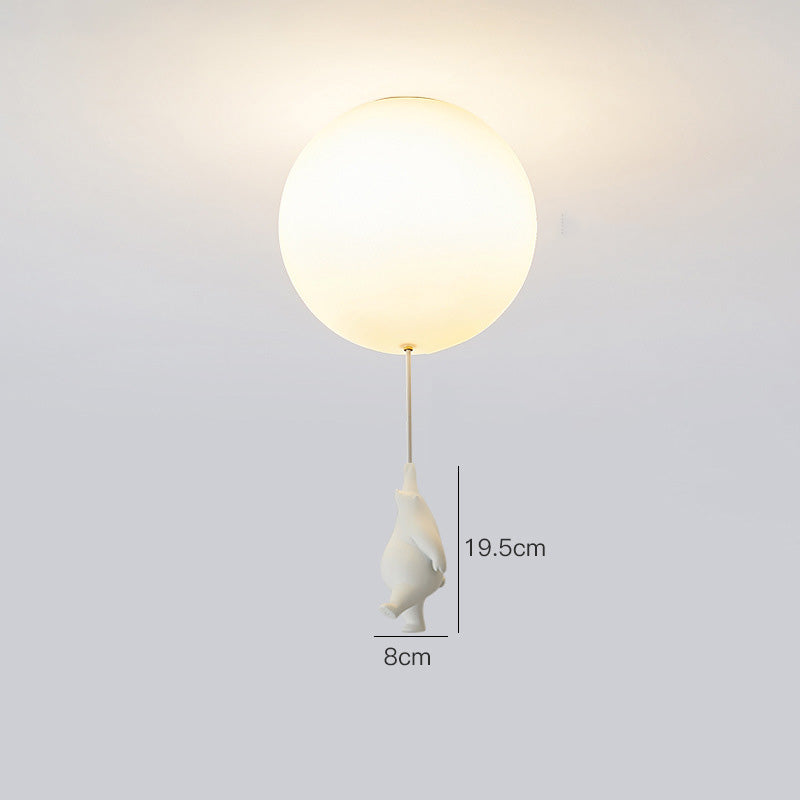 Novenel Bear Balloon Suspension/ Plafonnier Ballon Moderne Résine Chambre-Luire