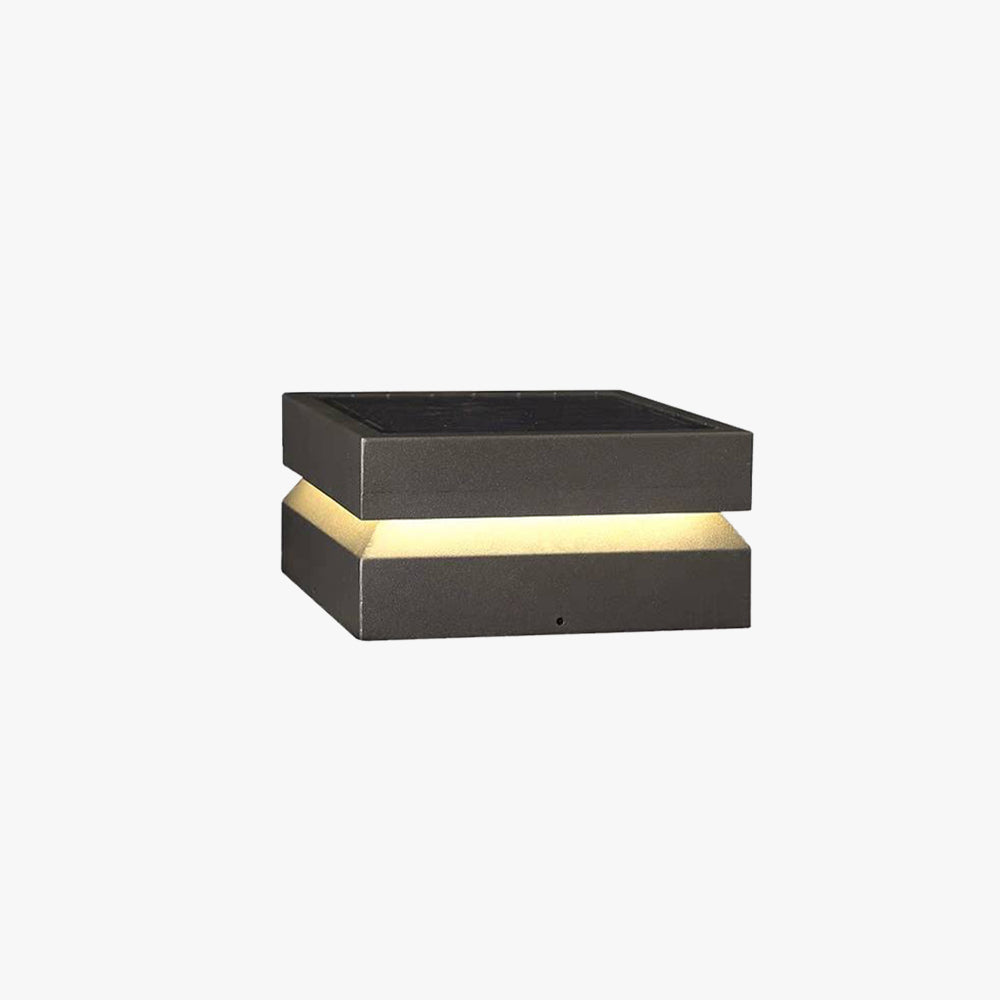 Corvex Außenlampe Modern Konkav Schwarz Solar - Sereilux