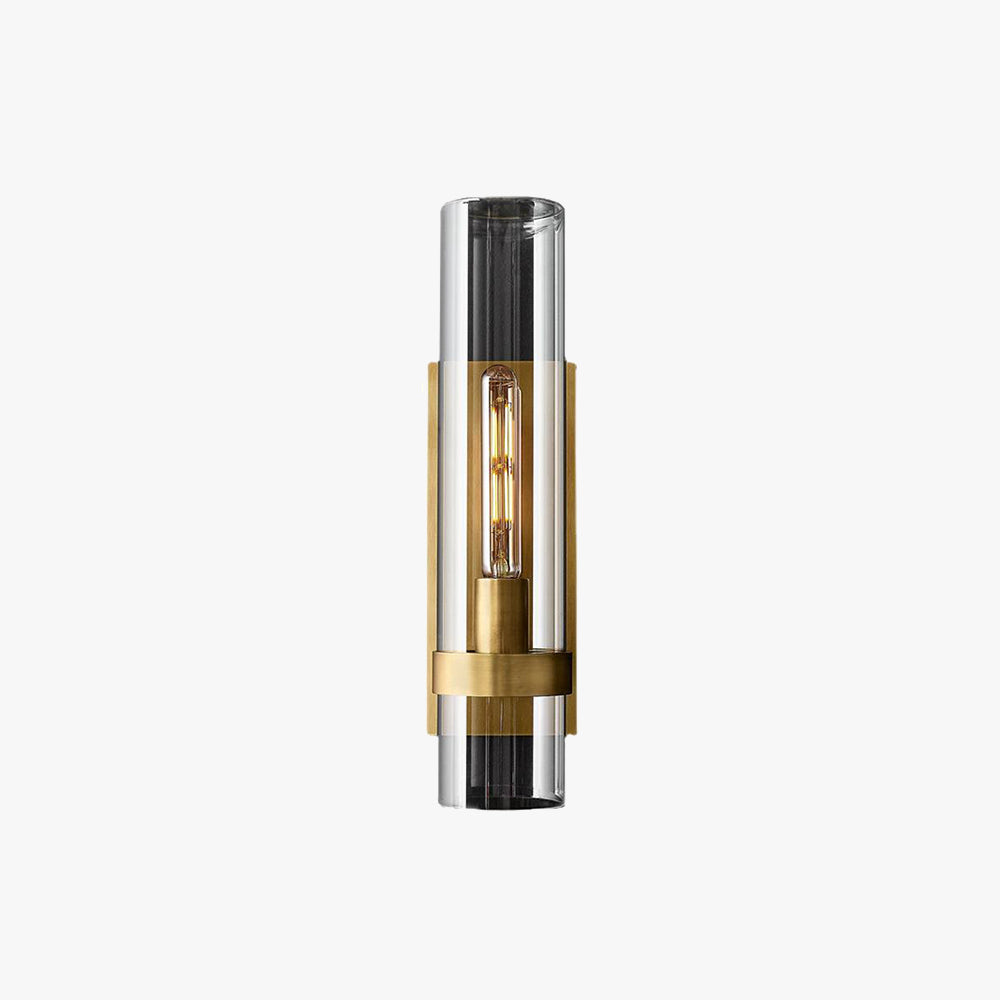 Zenil Glass Cylinder Modern Wall Light - Sereilux