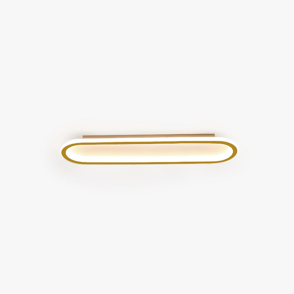 Surex Plafonnier Ovale Minimaliste Noir/Or/Doré Rosé-Luire