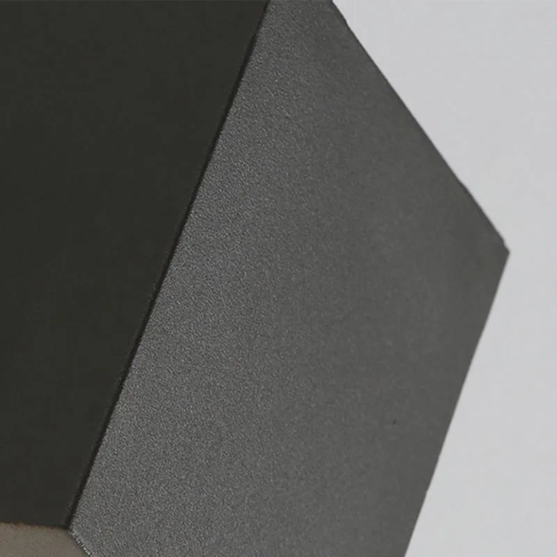 Koraq Minimalist Square Outdoor Wall Lamp, Black - Sereilux
