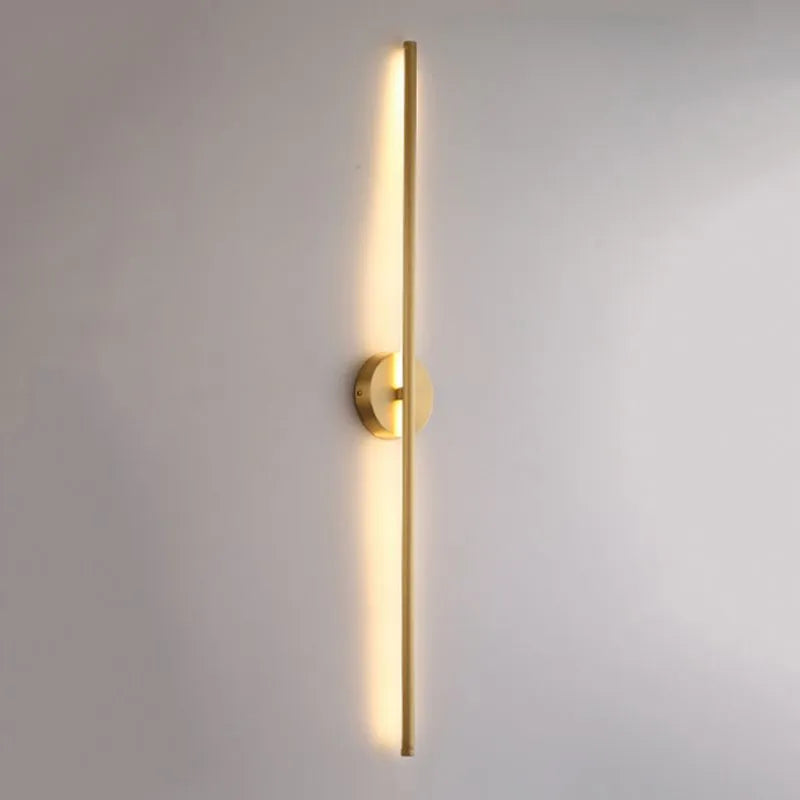 Dorina Wall Lamp Modern Linear &Silica Gel Gold - Sereilux
