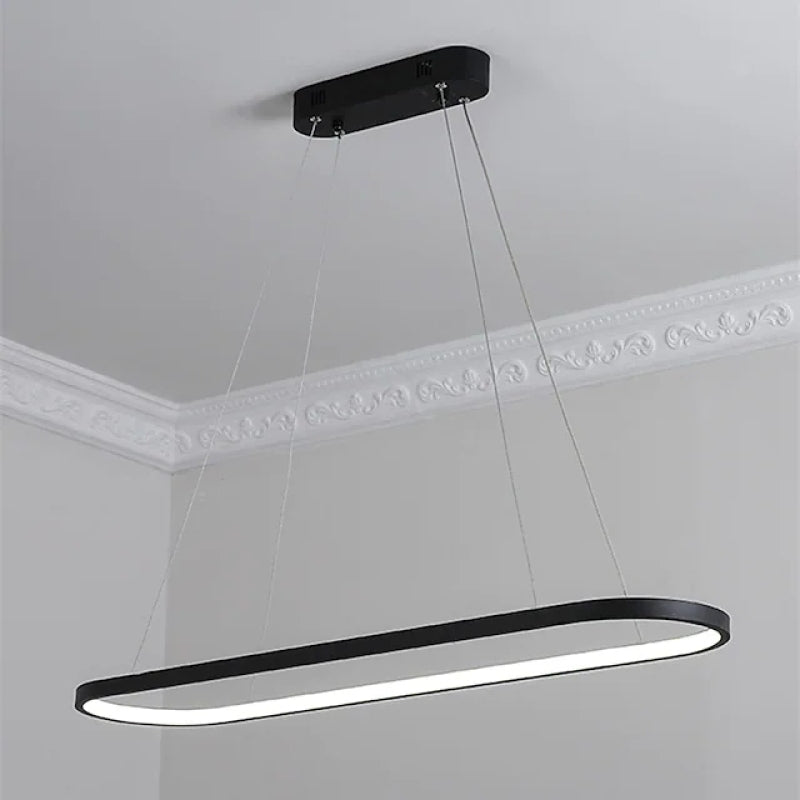 Minimalistyczna owalna lampa wisząca do wnętrz Avenor - Sereilux