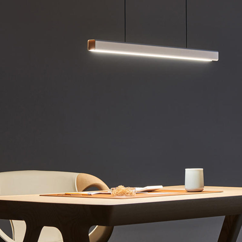 Eron Minimalist Classic Black & White Linear Pendant Light - Sereilux