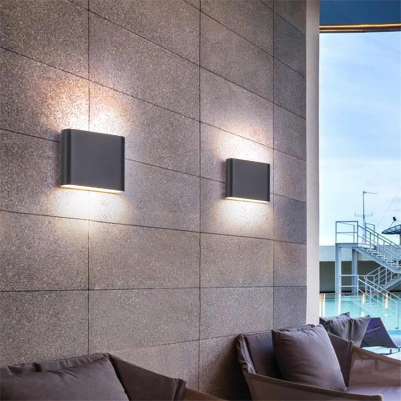 Orix Modern Rectagulart Waterproof Outdoor Wall Lamp, Black/White - Sereilux