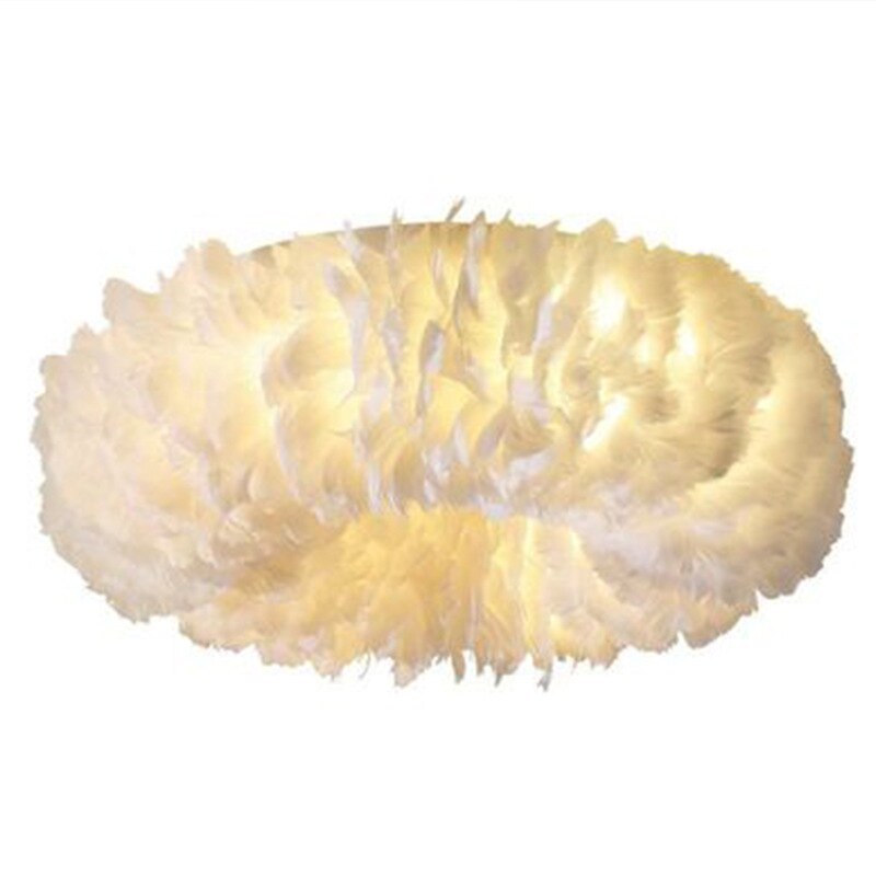Velix Swan Feather Round Ceiling Light - Sereilux
