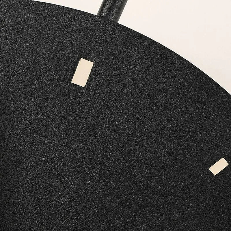 Lámpara de pared redonda reloj moderno Norva, dorado/negro - Sereilux