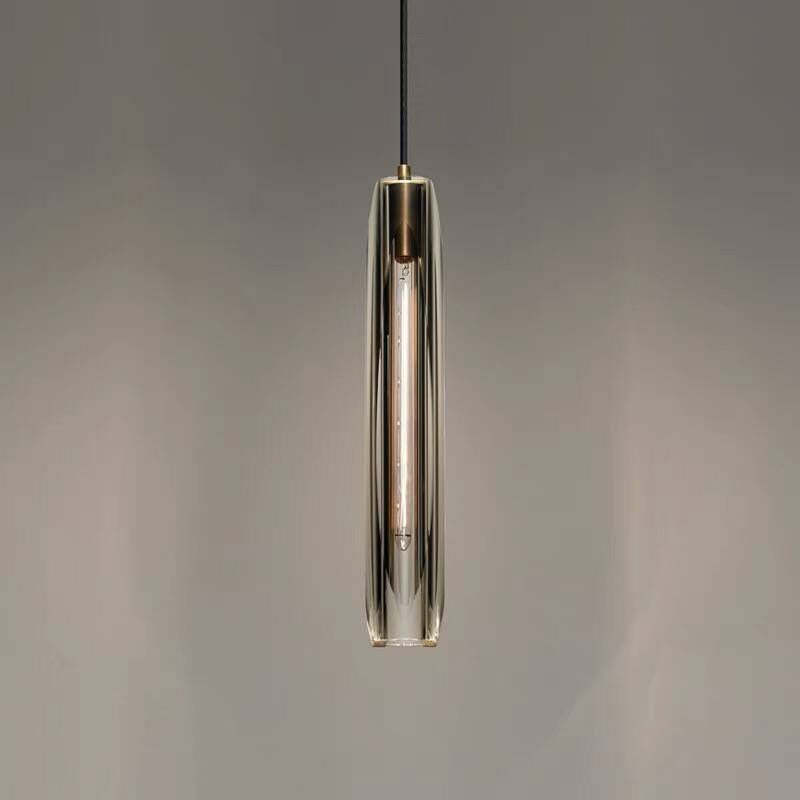 Orinex Messing Designer Glas Pendelleuchte Smoky - Sereilux