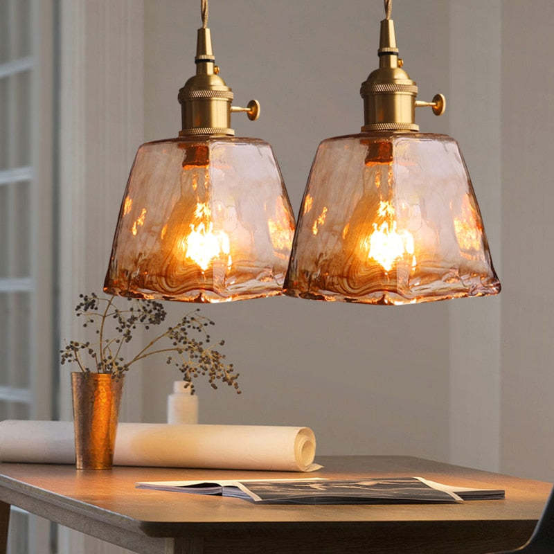 Evin Pendant Light Glass&Brass - Sereilux