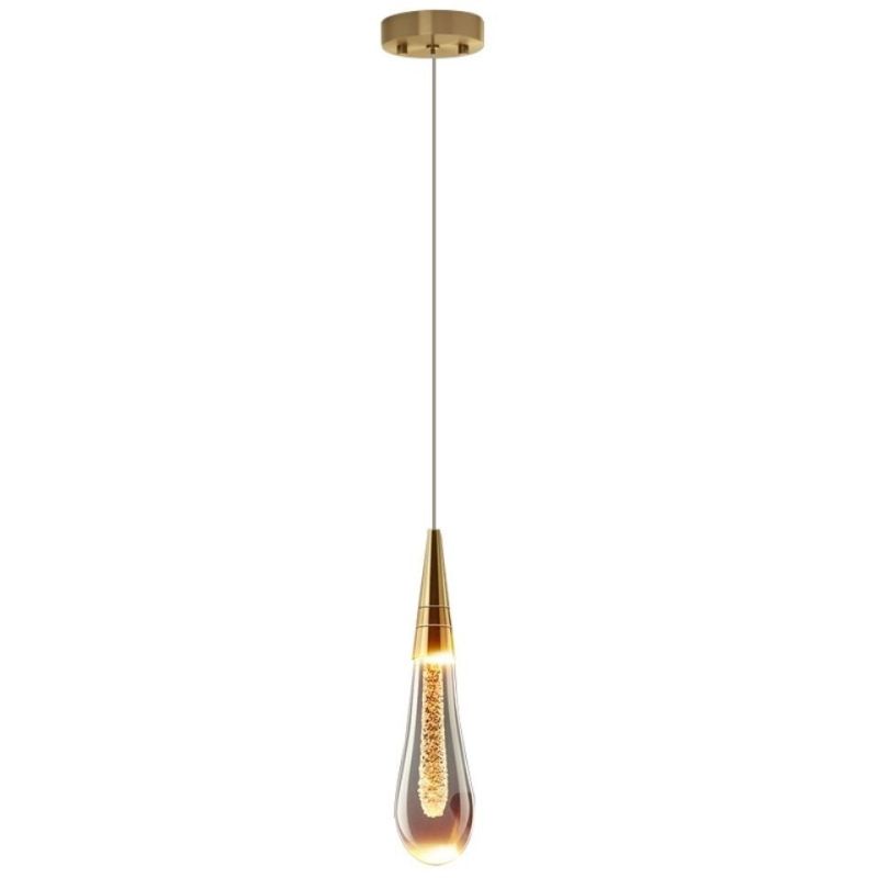 Aroven Suspension Goutte Design Doré Salon-Luire