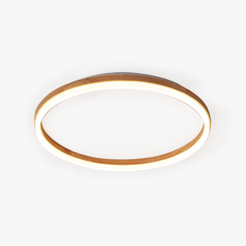 Solenor Ceiling Light Flush Mount Wood - Sereilux