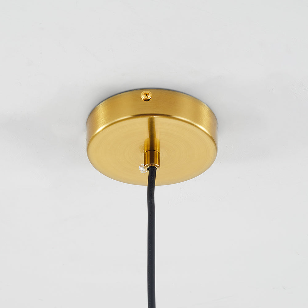 Eronix Suspension Bulle Nordique Verre Transparent/Doré Salon/Chambre-Luire