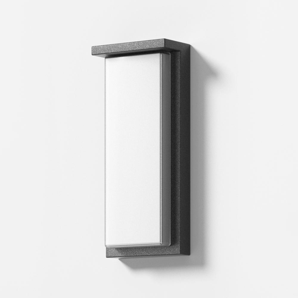 Dirixor Applique Murale Rectangulaire Nordique, Câble/Solaire, Métal, Noir, Éxtérieur-Luire