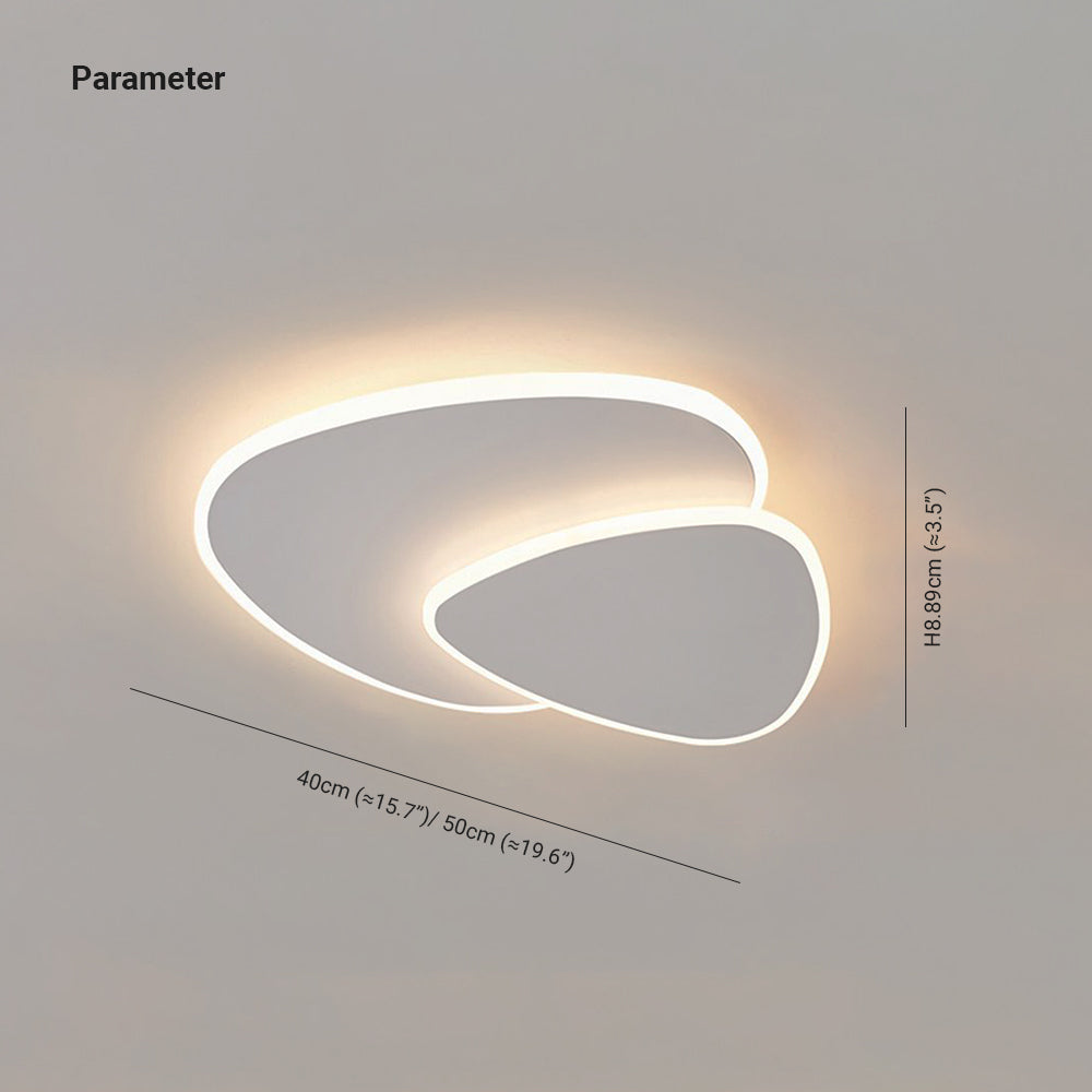 Plafonnier Corvian Blanc Géométrique LED - Sereilux
