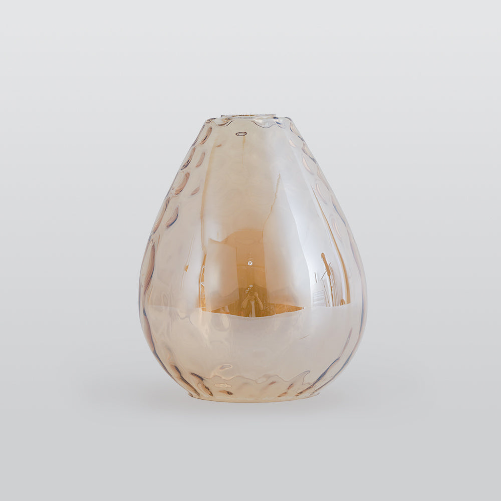 Alverin Pendelleuchte Glas Holz Bernstein - Sereilux