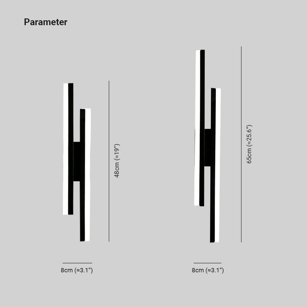 Marien Wall Lamp Minimalist Geometric Black/White - Sereilux
