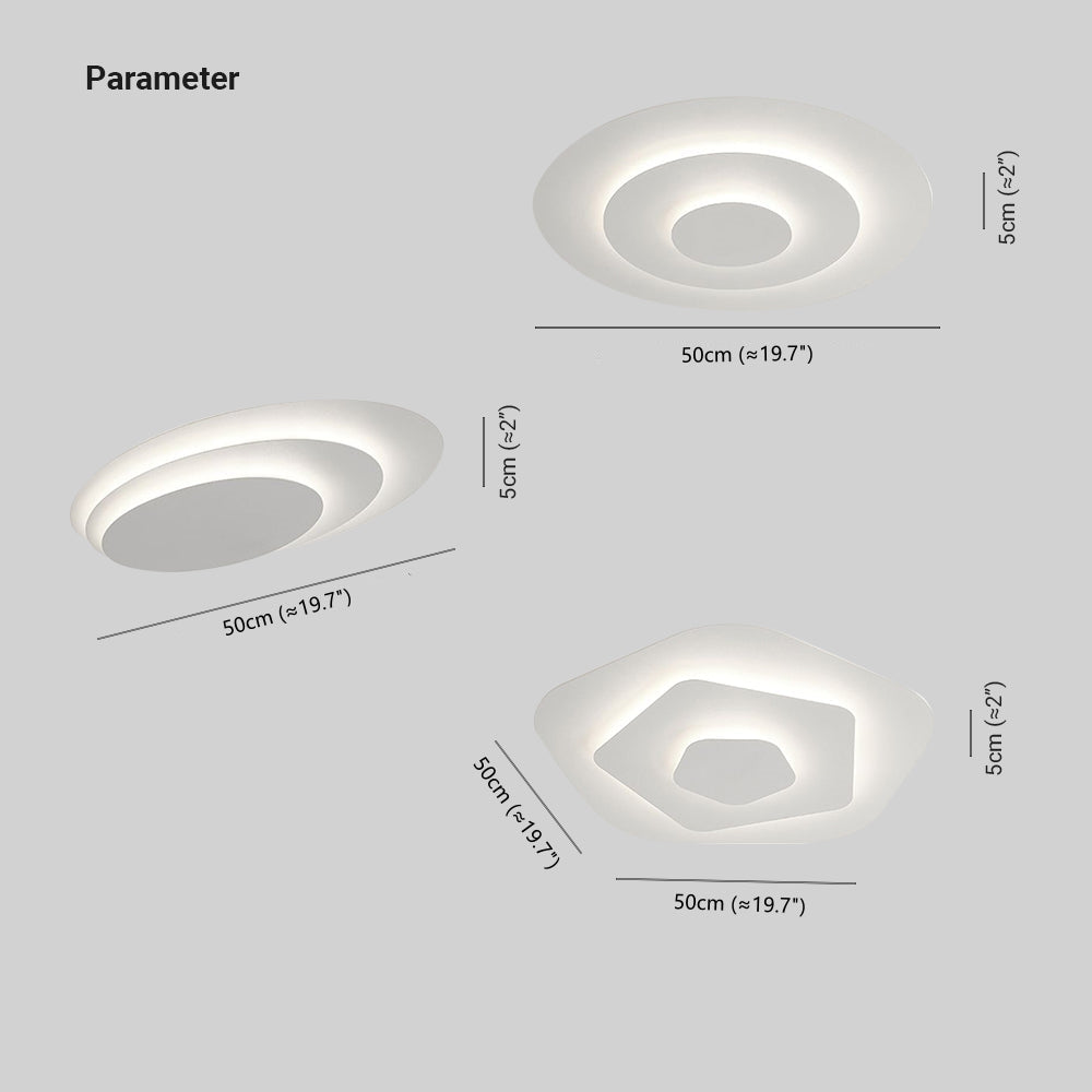 Marvion Ceiling Light White Floral Contemporary - Sereilux