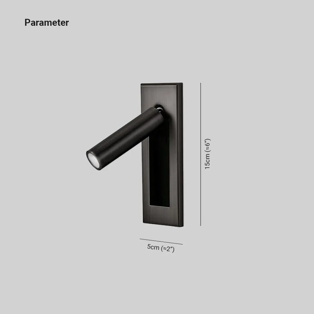 Noriel Wall Lamp Modern Rotatable Bedside Cylindrical - Sereilux