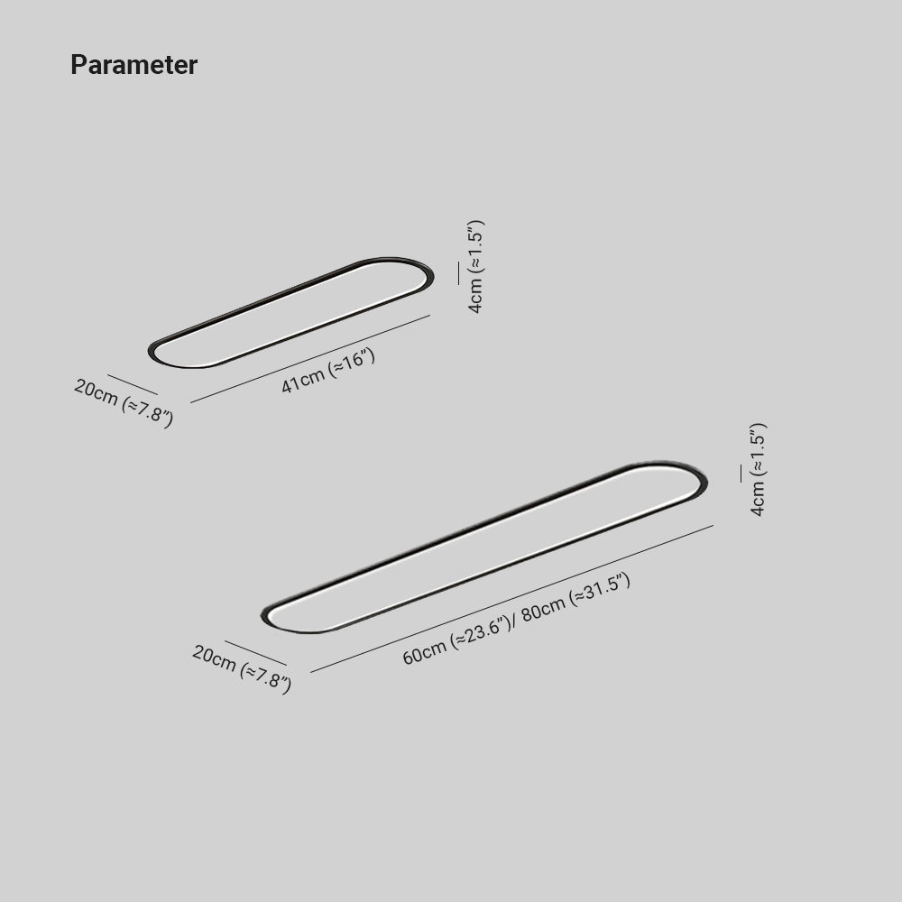 Lenova Ceiling Light Oval Minimalist - Sereilux
