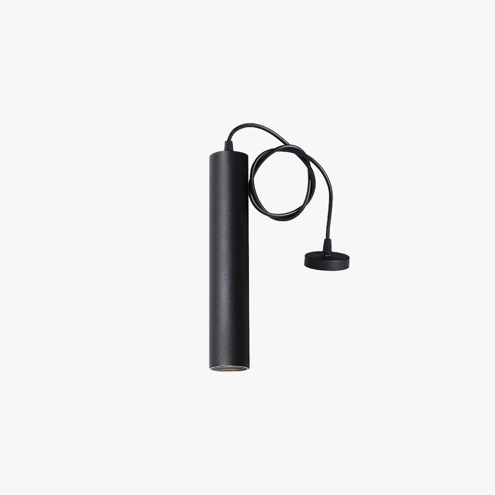 Solira Pendant Light Modern Cylinder Shape Linear Black - Sereilux
