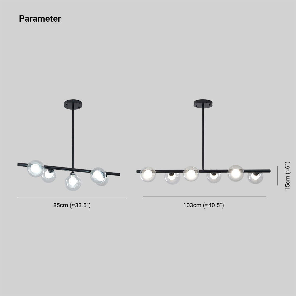 Lumirel Pendel Lys Lineær Bobleglas - Sereilux