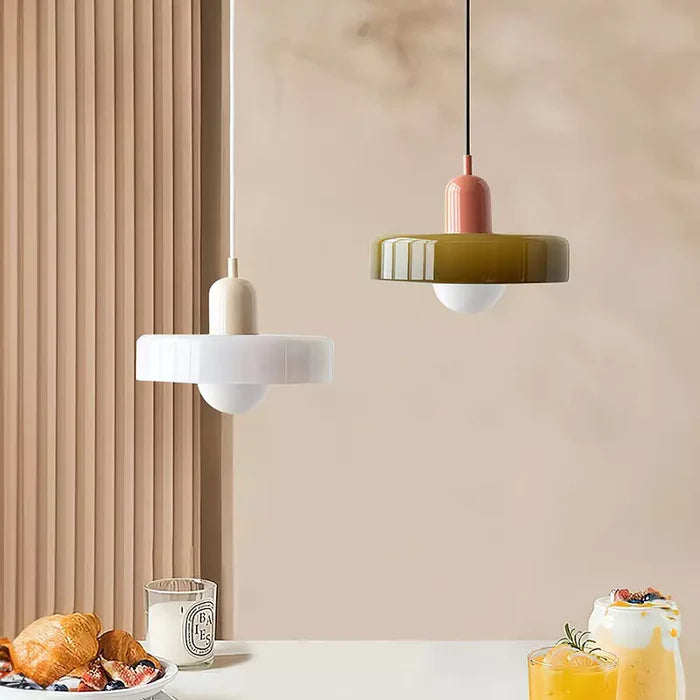 Ravelix Suspension Ronde Vintage Verre Salon-Luire
