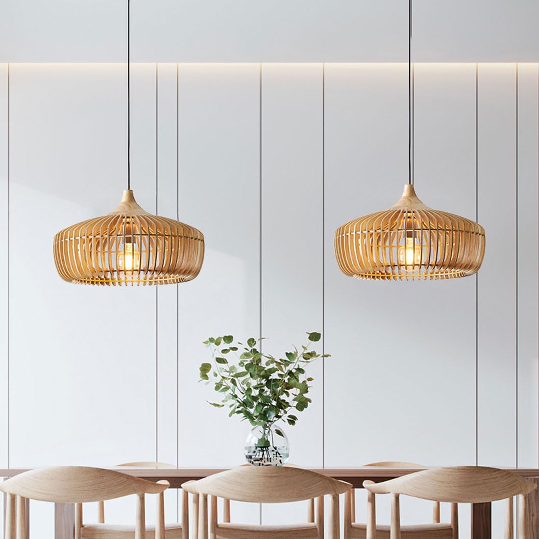 Lumenoa Pendant Light Nordic Japanese Wood Natural - Sereilux