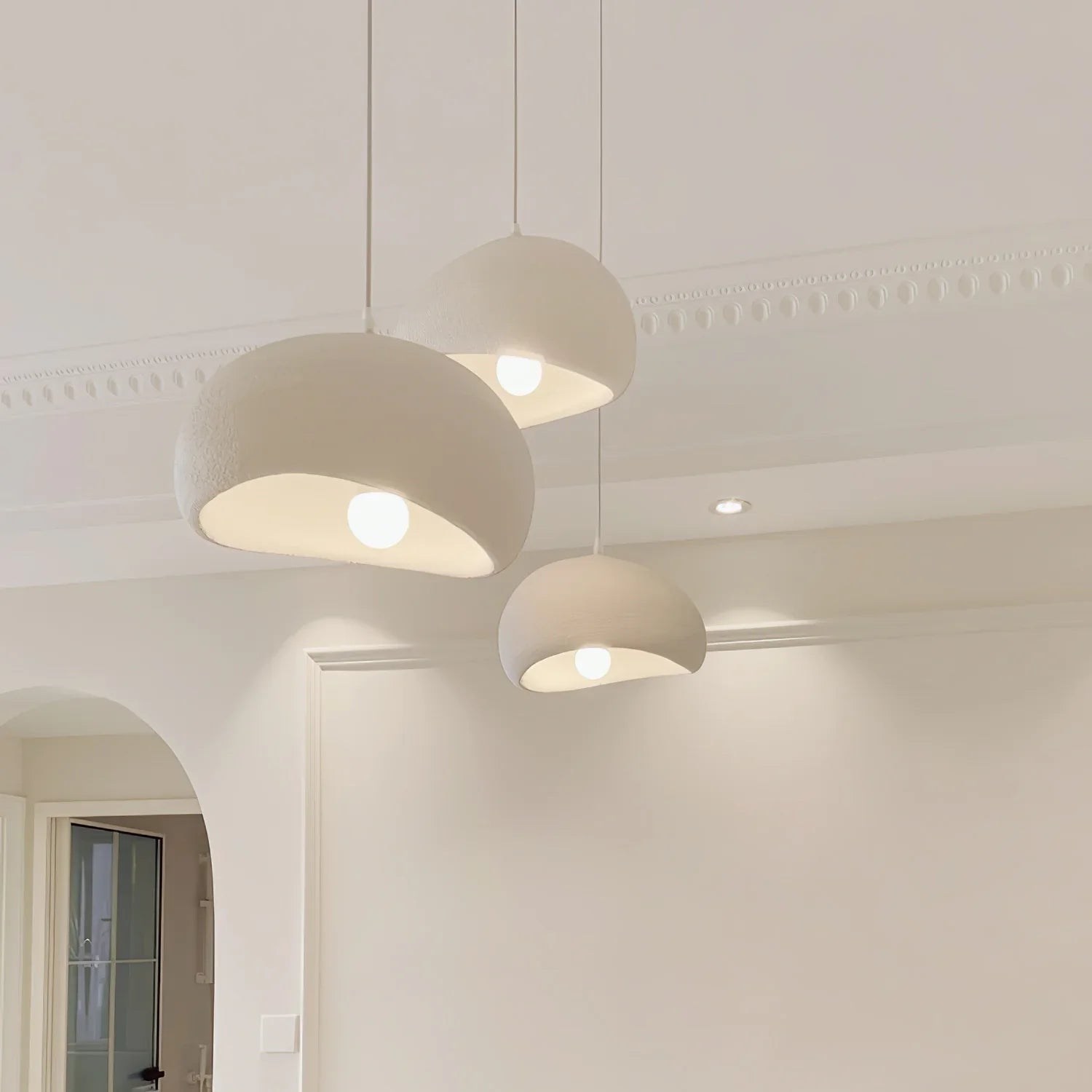 Derox Suspension Nuage Nordique Gris/Blanc/Bleu Salon-Luire