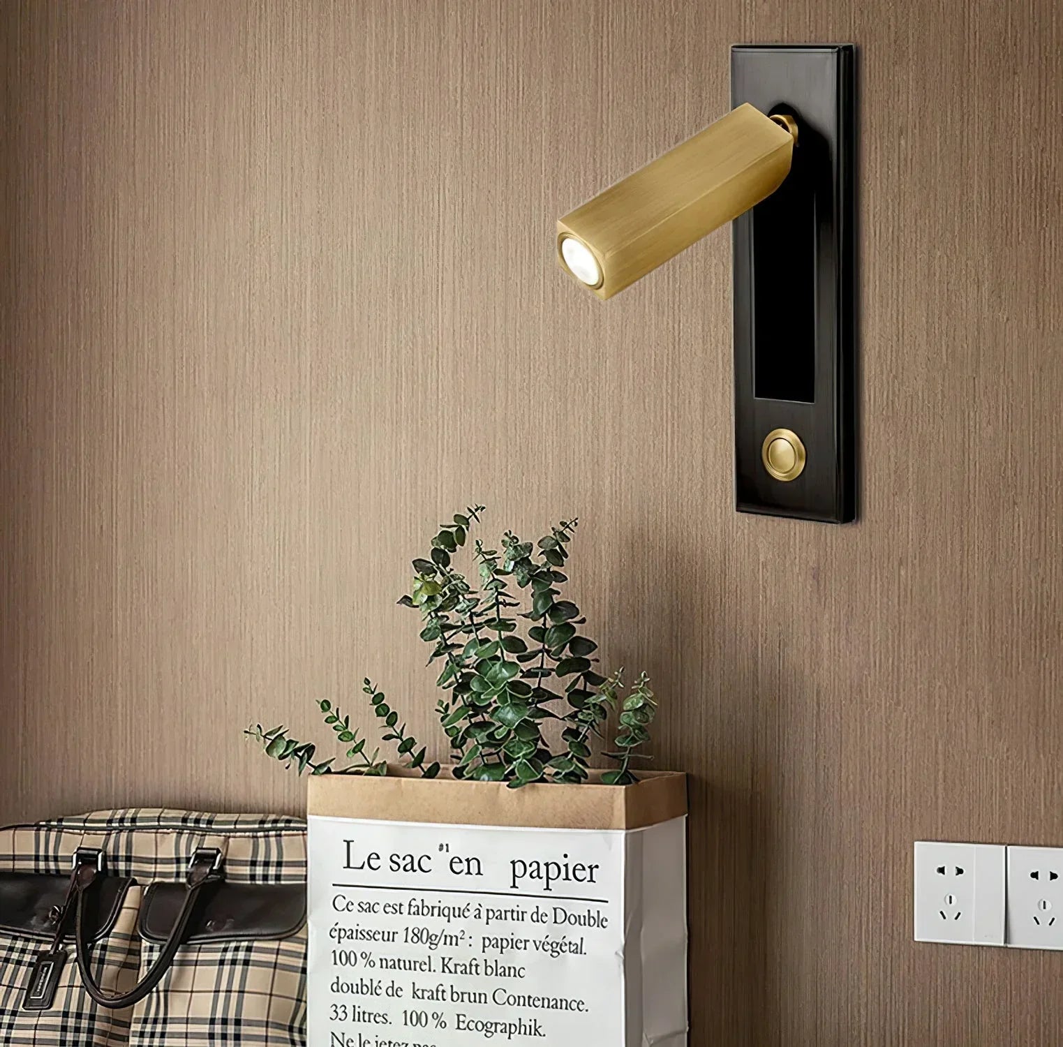 Noriel Wall Lamp Modern Rotatable Bedside Cylindrical - Sereilux