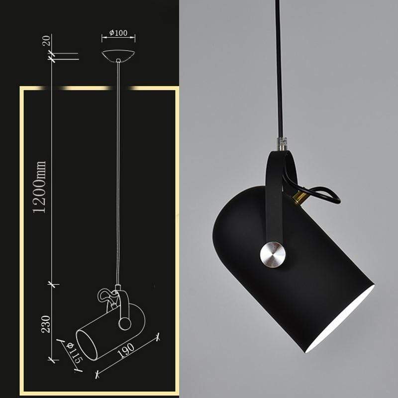 Lareno Luminaires Suspension Rglable Angle Minimaliste-Luire