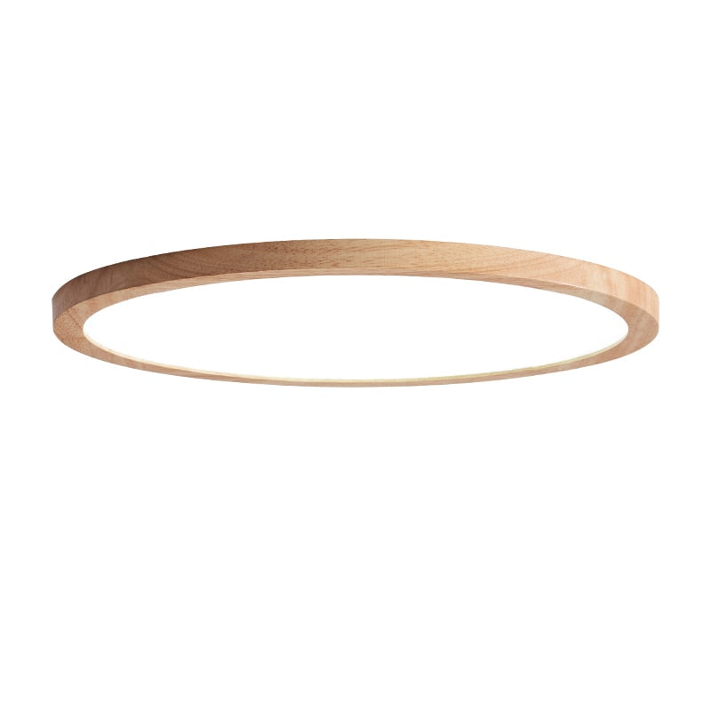 Velor Plafonnier Rond Moderne. Bois Salon-Luire