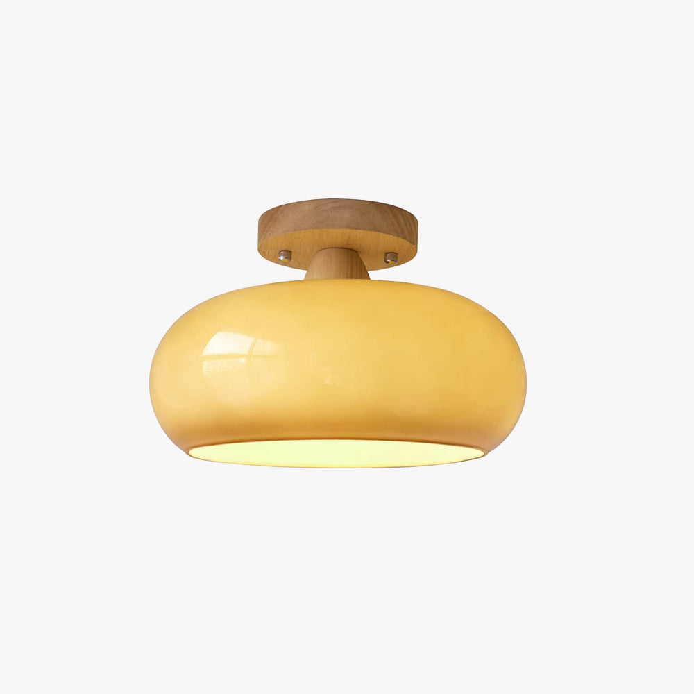 Velorn Ceiling Light Flush Mount Wood - Sereilux
