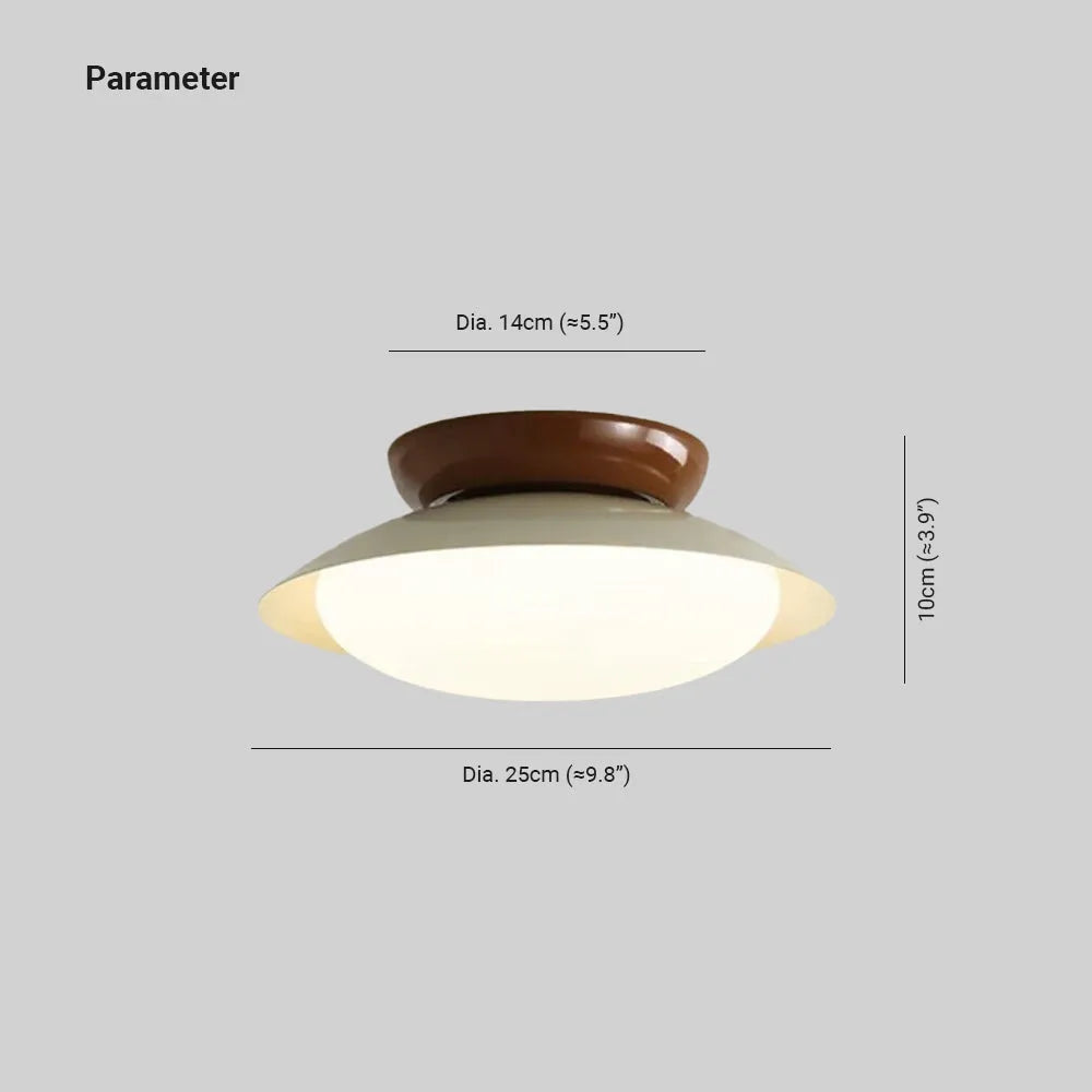 Luz de techo Doriel en forma de cuenco - Sereilux