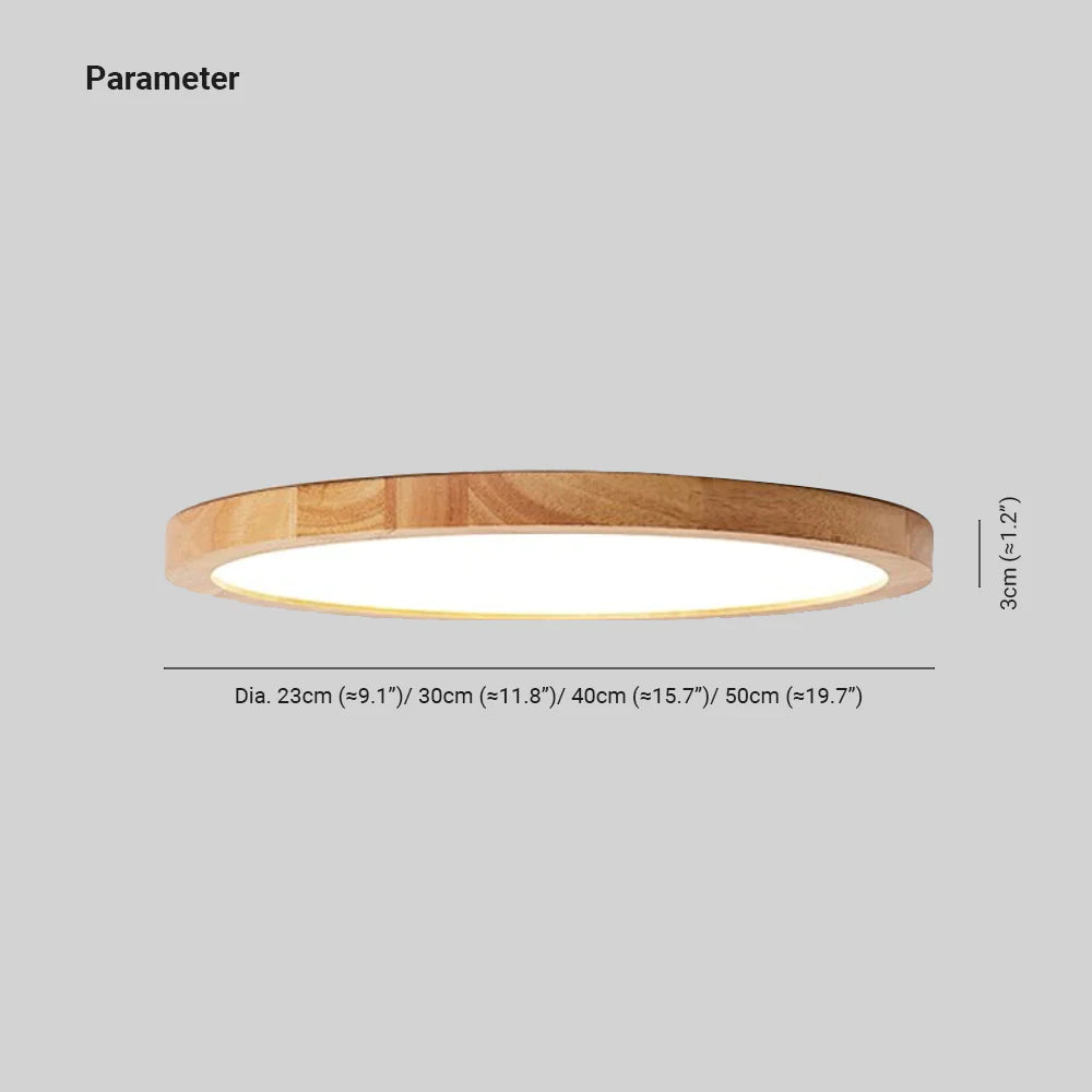 Lampada da soffitto Orvix in legno LED minimalista - Sereilux