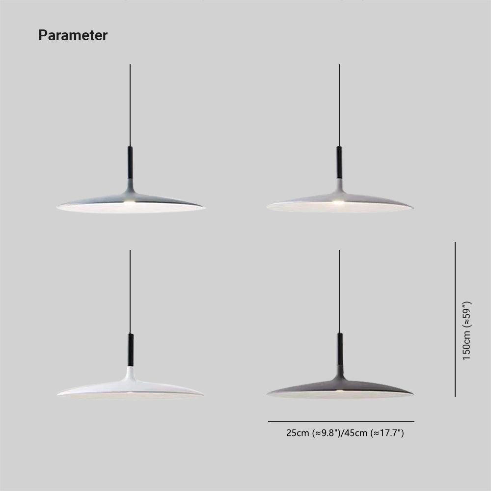 Luxar Suspension Ronde Nordique Blanc/Noir/Gris Claire/Armée Verte-Luire