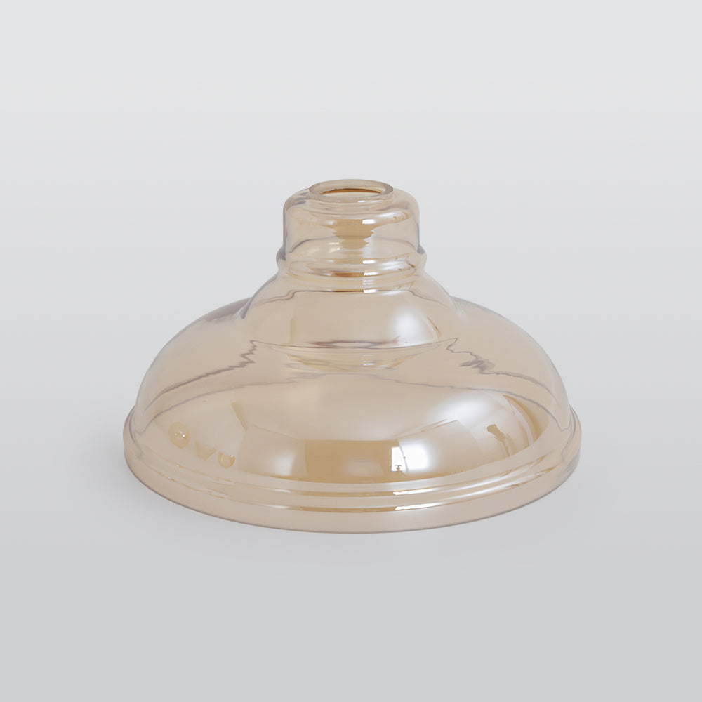 Siroven suspension Industriel en Verre. Clair/Ambre/Gris Fumé-Luire