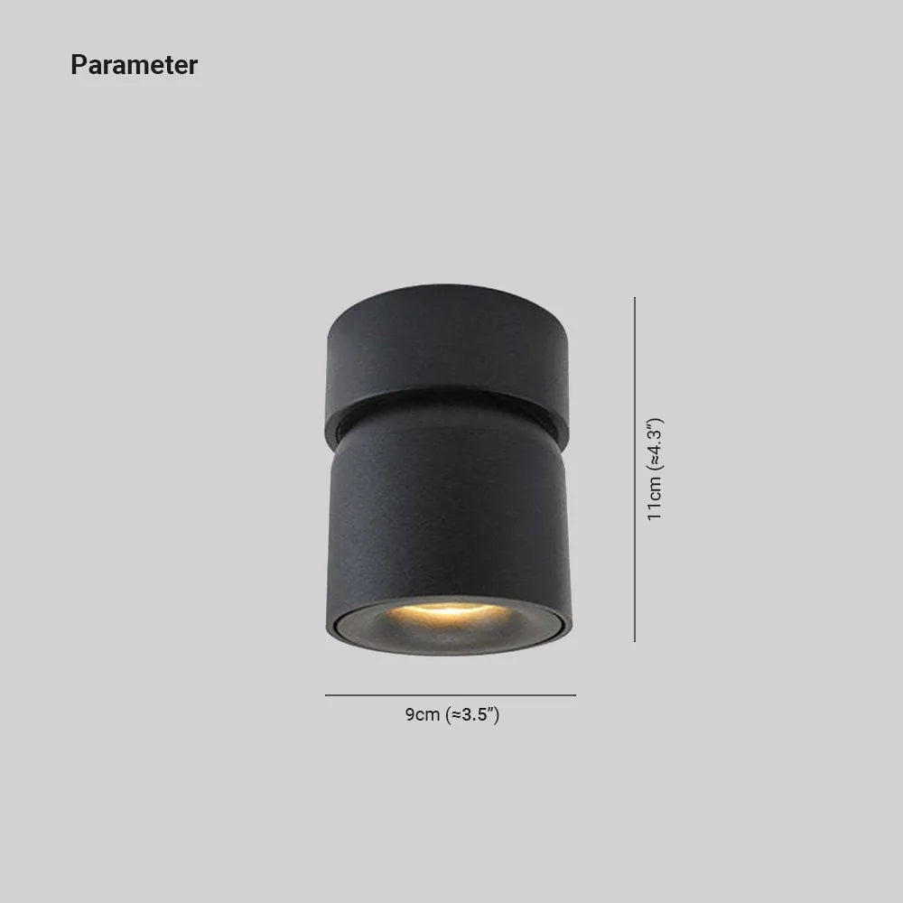 Lampada da soffitto moderna a LED Lurix Spotlight, nera/bianca - Sereilux