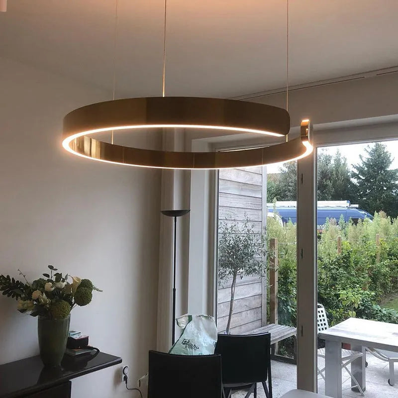 Soriel Pendant Light Luxury Minimalist LED Ring - Sereilux