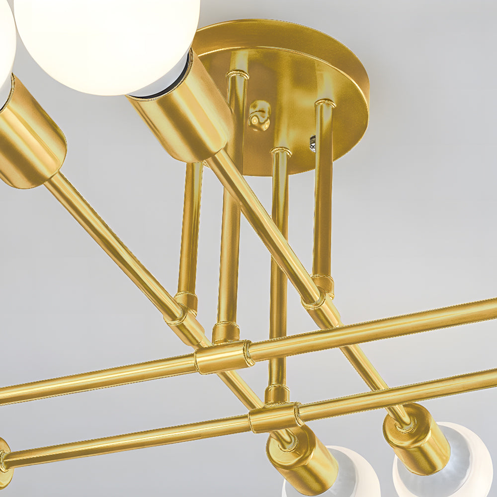 Lunil Moderne Plafondlamp, Goud & Zwart - Sereilux