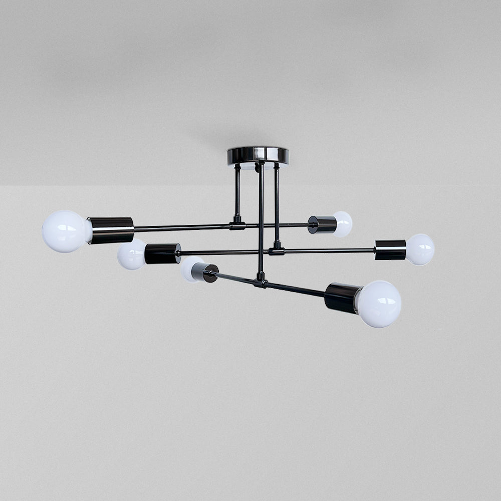 Lunil Moderne Plafondlamp, Goud & Zwart - Sereilux