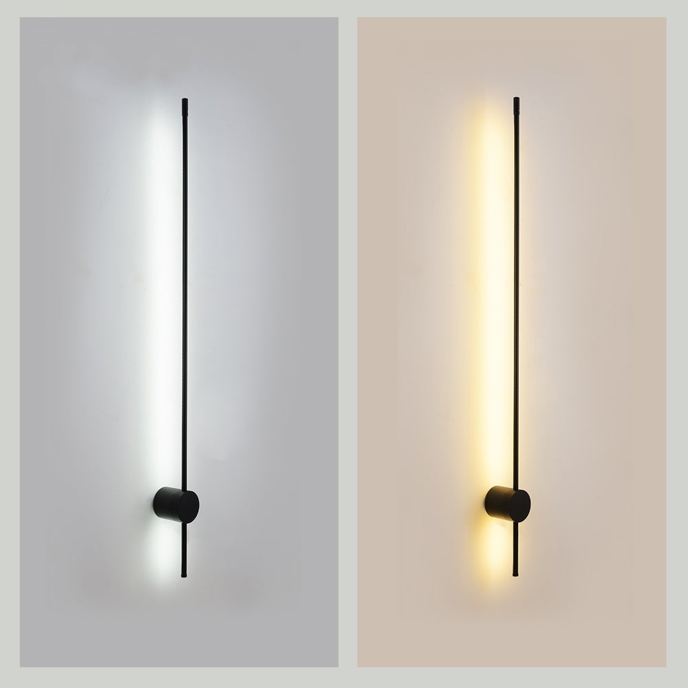 Sirixen Applique Murale Intérieure LED Moderne. Rotative. Métal. Noir. Salon-Luire