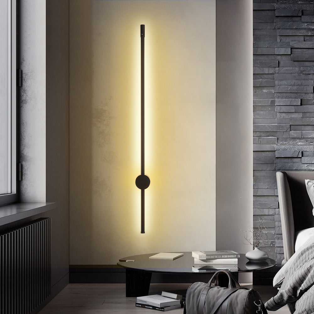 Sirixen Applique Murale Intérieure LED Moderne. Rotative. Métal. Noir. Salon-Luire