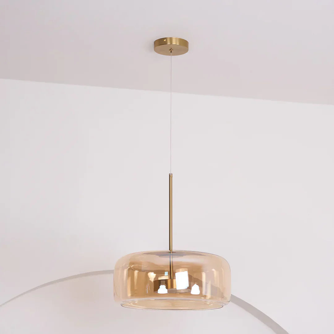 Lioren Pendant Light Morden Glass Clear/Smoky/Amber - Sereilux