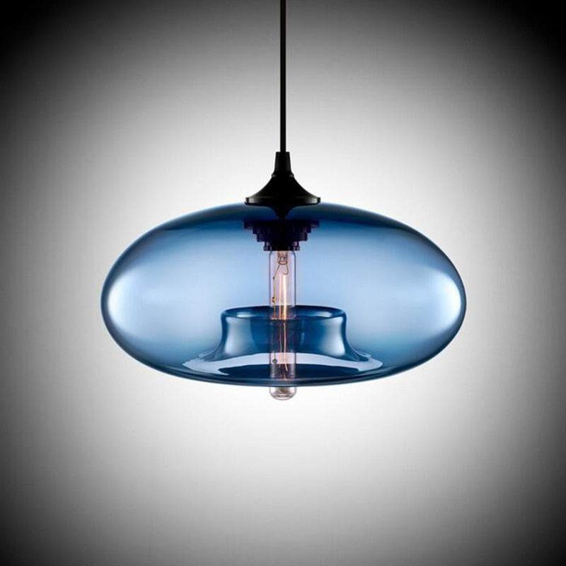 Nostel Lampes Suspendues en Verre Modernes Nordiques Chambre à Coucher-Luire